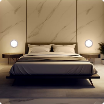 Smart Wireless Ceiling Light | 3-Second Magnetic Setup (Damage Free & Rechargeable）