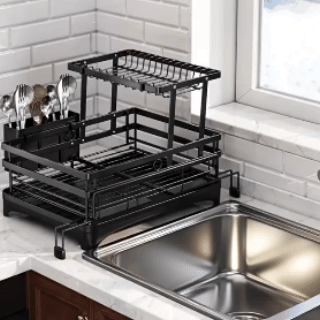 Foldable Over Sink Dish Drying Rack