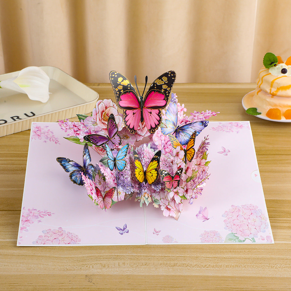 3D Butterfly Pop-Up Greeting Card