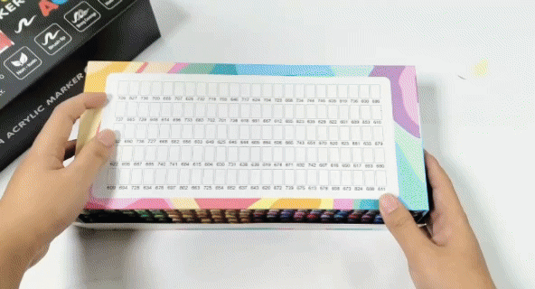 168 Color Waterproof Acrylic Paint Markers