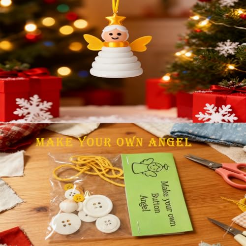 DIY Button Snowman Ornament Kit