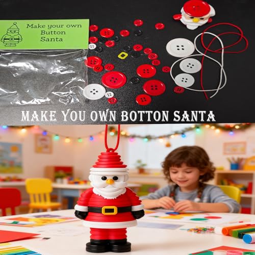 DIY Button Snowman Ornament Kit