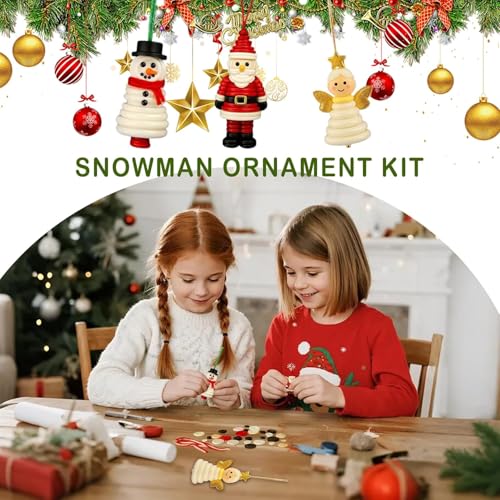 DIY Button Snowman Ornament Kit