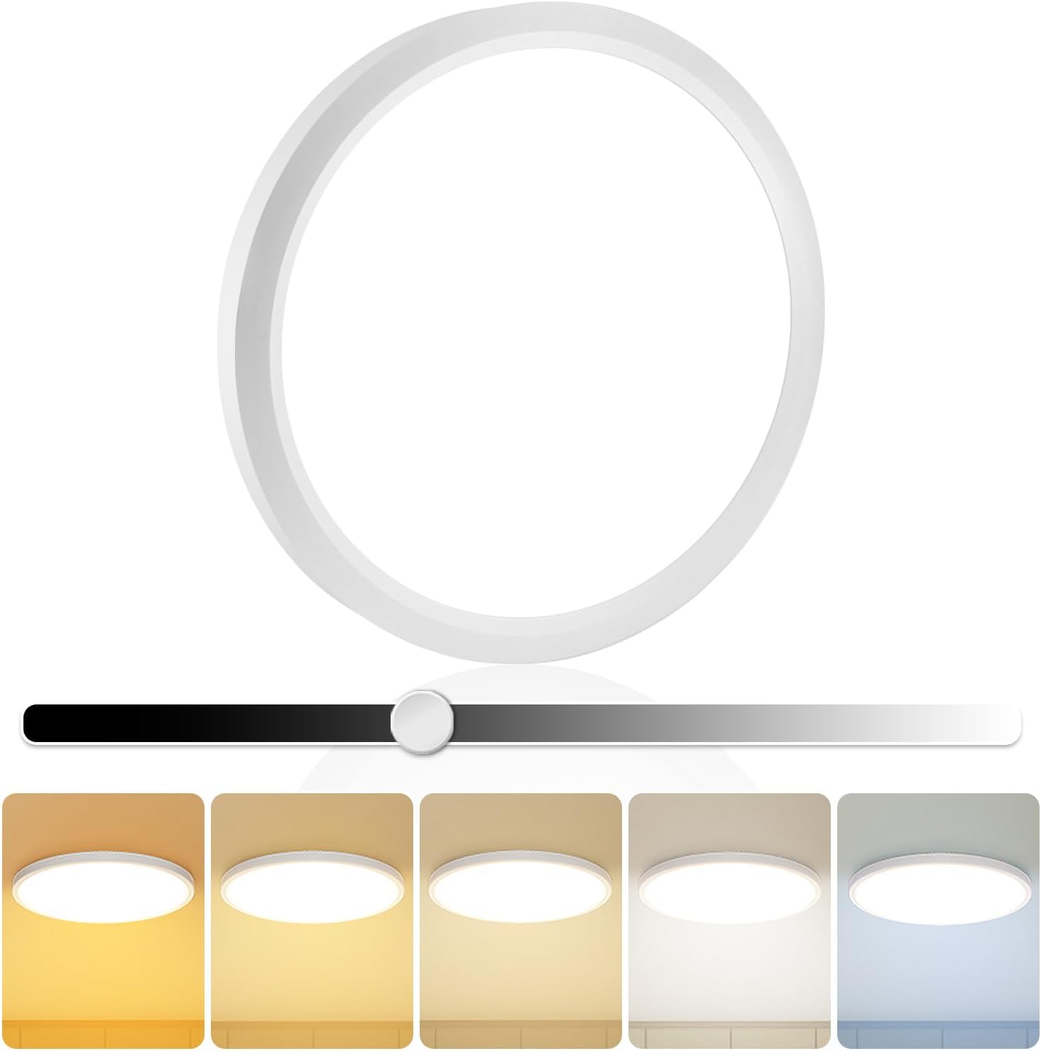 Smart Wireless Ceiling Light | 3-Second Magnetic Setup (Damage Free & Rechargeable）