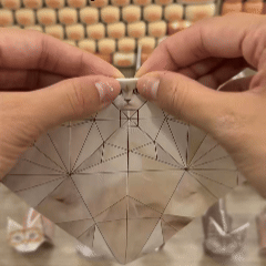 50 Sheets DIY Origami Cat Paper Kit