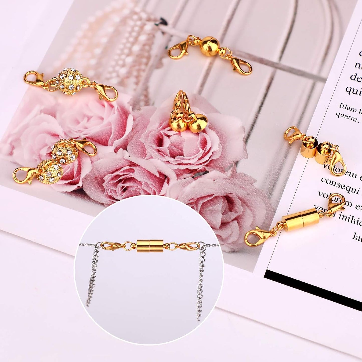 🔥Magnetic Necklace Clasps – Easy One-Hand Snap