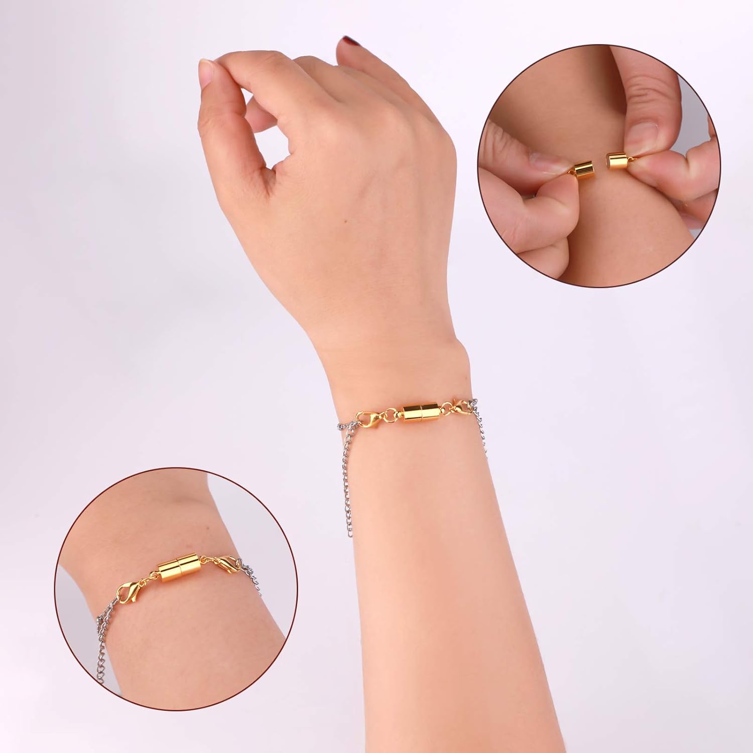 🔥Magnetic Necklace Clasps – Easy One-Hand Snap