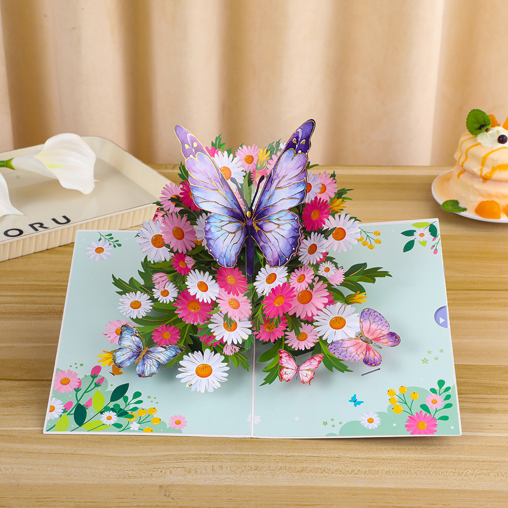 3D Butterfly Pop-Up Greeting Card