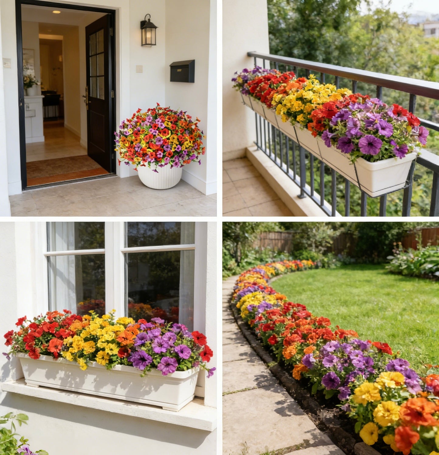 Lifelike Outdoor Flowers That Won’t Fade – No Watering, No Maintenance