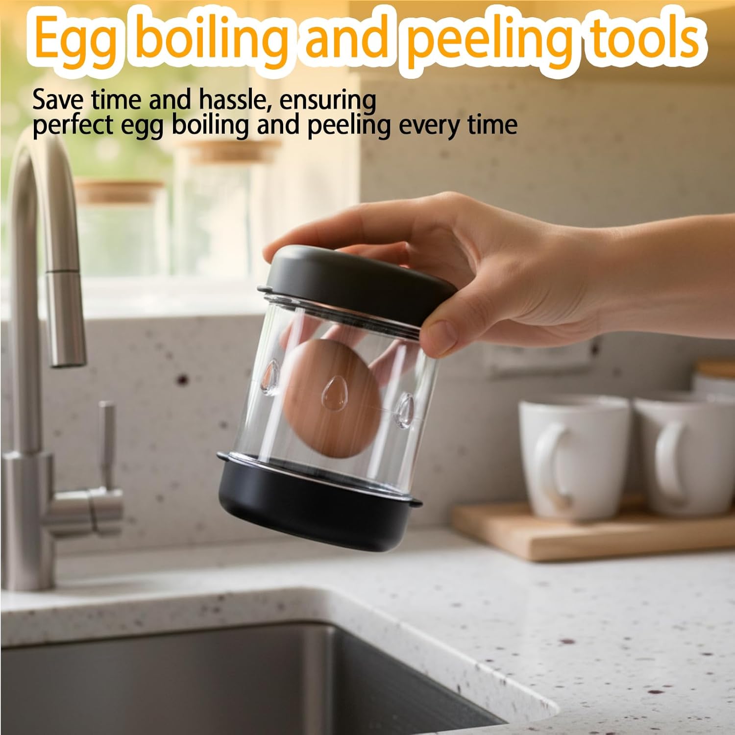 Hard-Boiled Egg Peeler🥚