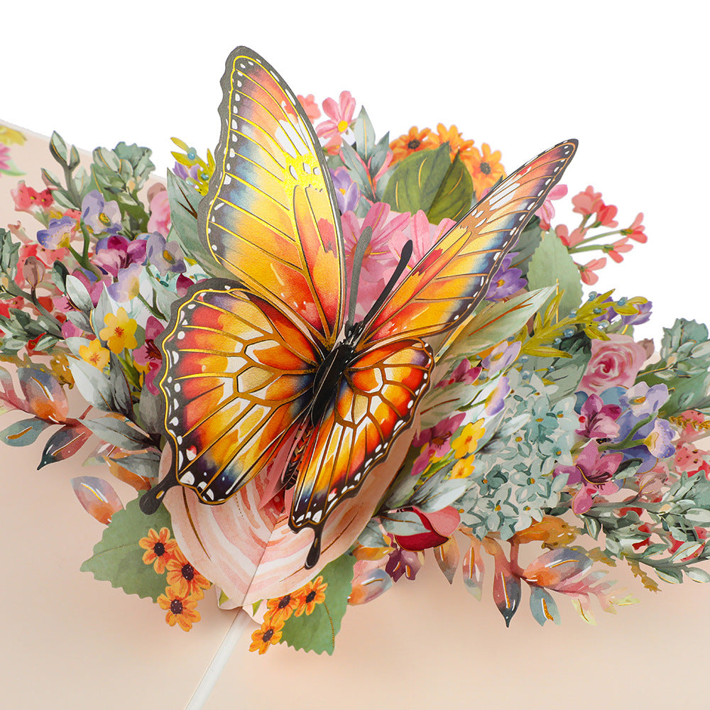 3D Butterfly Pop-Up Greeting Card