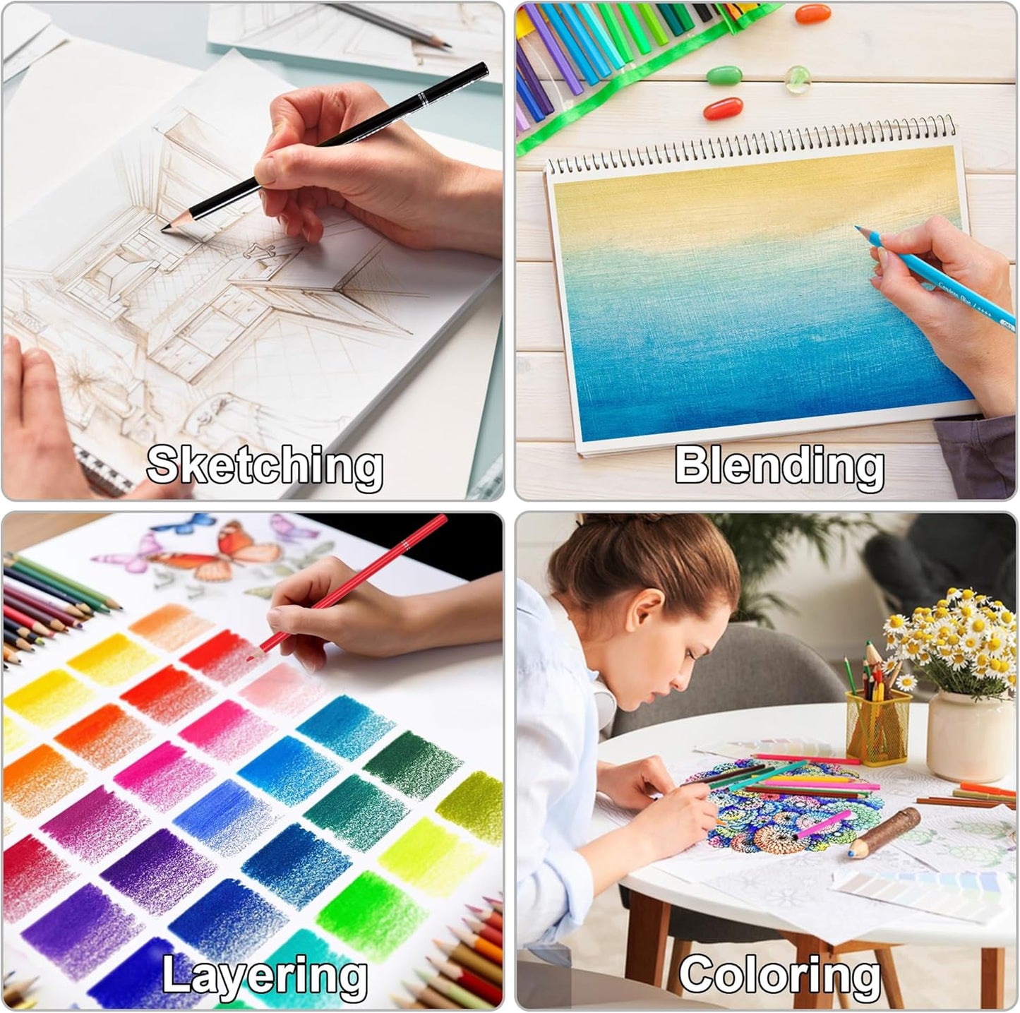 Tin Case Oil-Based Color Pens