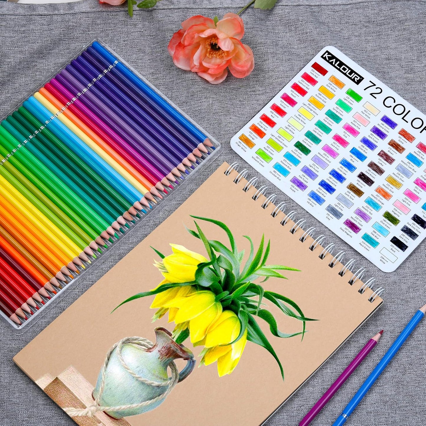 Tin Case Oil-Based Color Pens