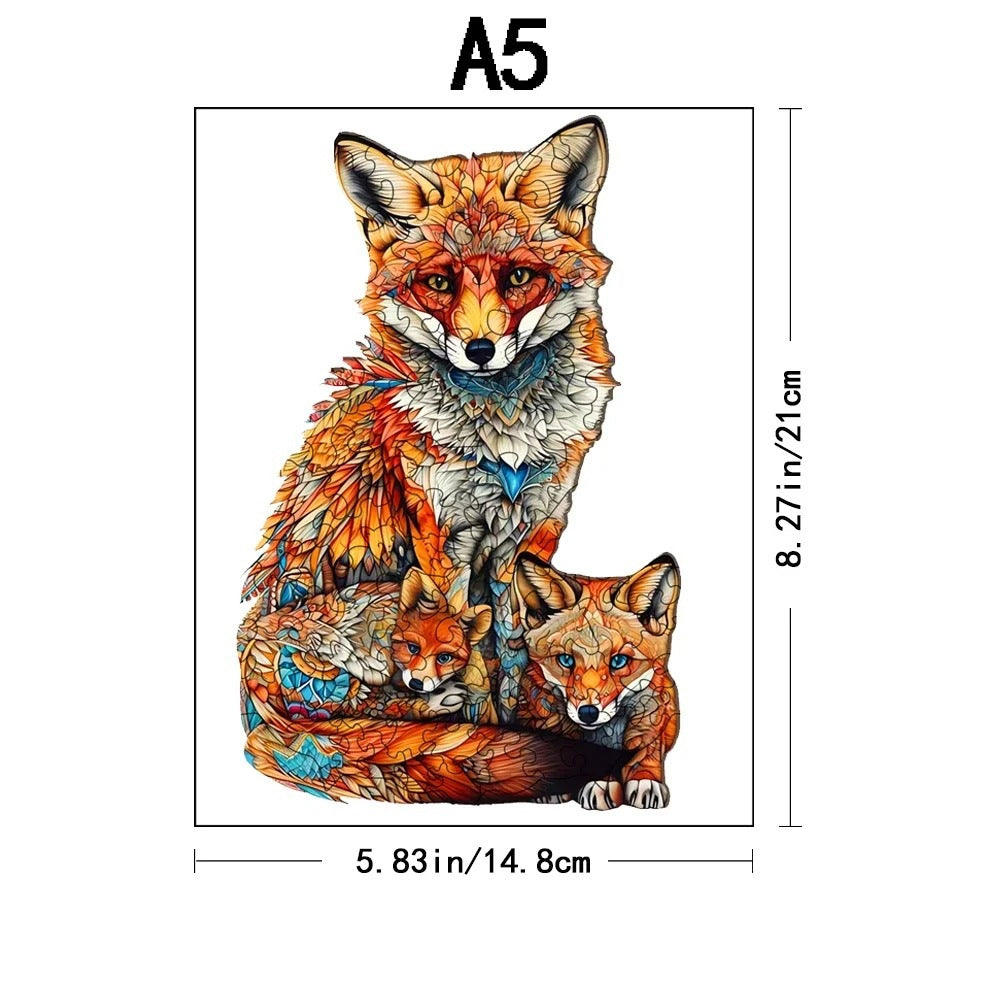 Coleção de Quebra-Cabeças de Madeira