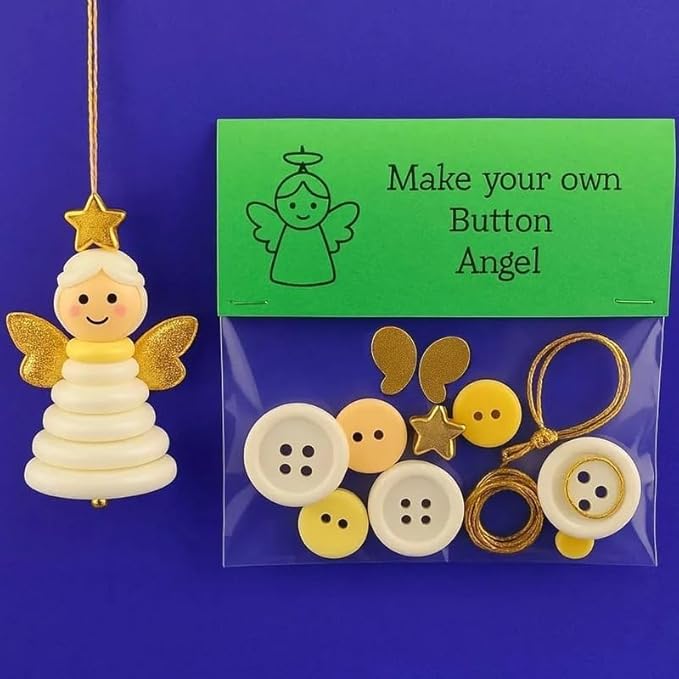 DIY Button Snowman Ornament Kit