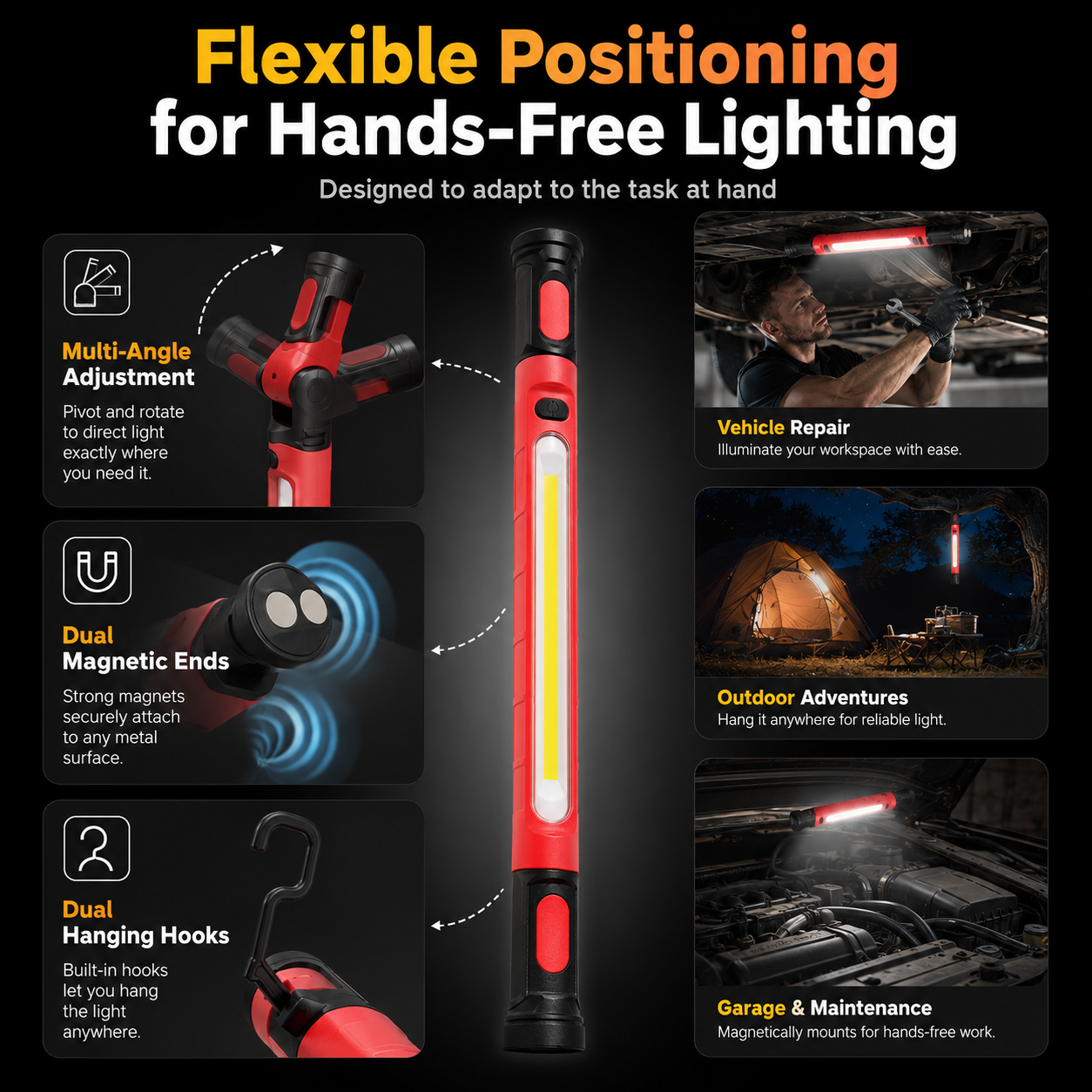 Under Hood Work Light Bar