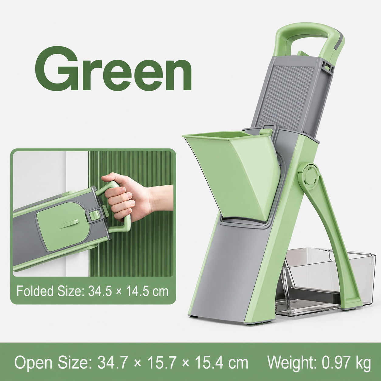 Safe Mandoline Slicer 5 in 1 Vegetable Chopper