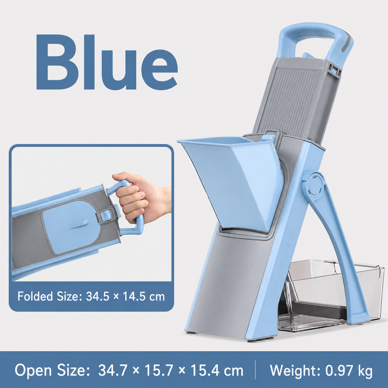 Safe Mandoline Slicer 5 in 1 Vegetable Chopper