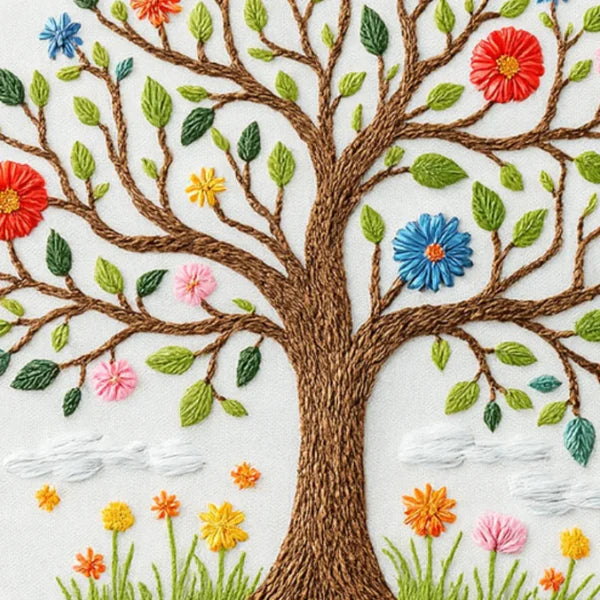 Blooming Tree Embroidery Kit