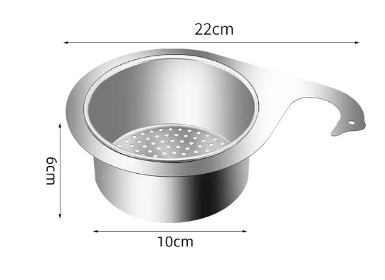 Swan stainless steel drain basket