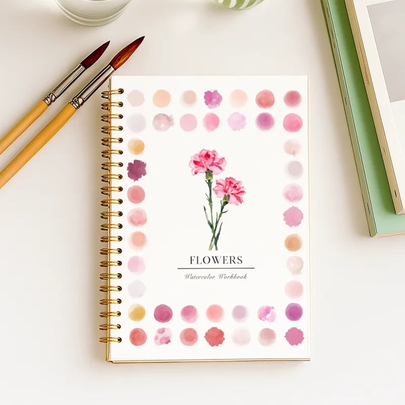 Beginner-Friendly Watercolor Workbook