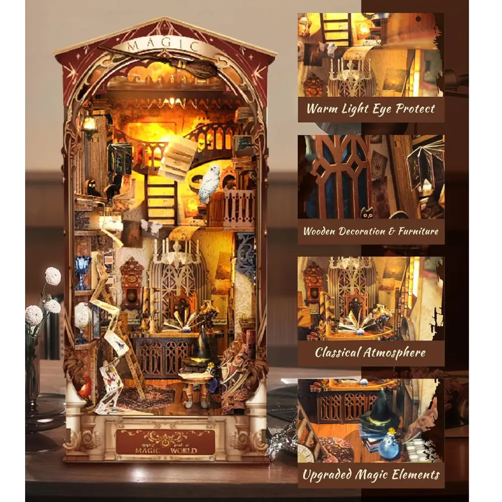 Magic World-DIY 3D Book Nook Model Kit