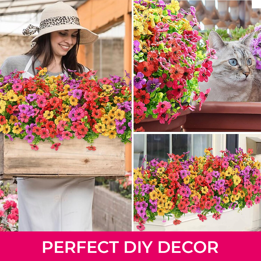 Lifelike Outdoor Flowers That Won’t Fade – No Watering, No Maintenance
