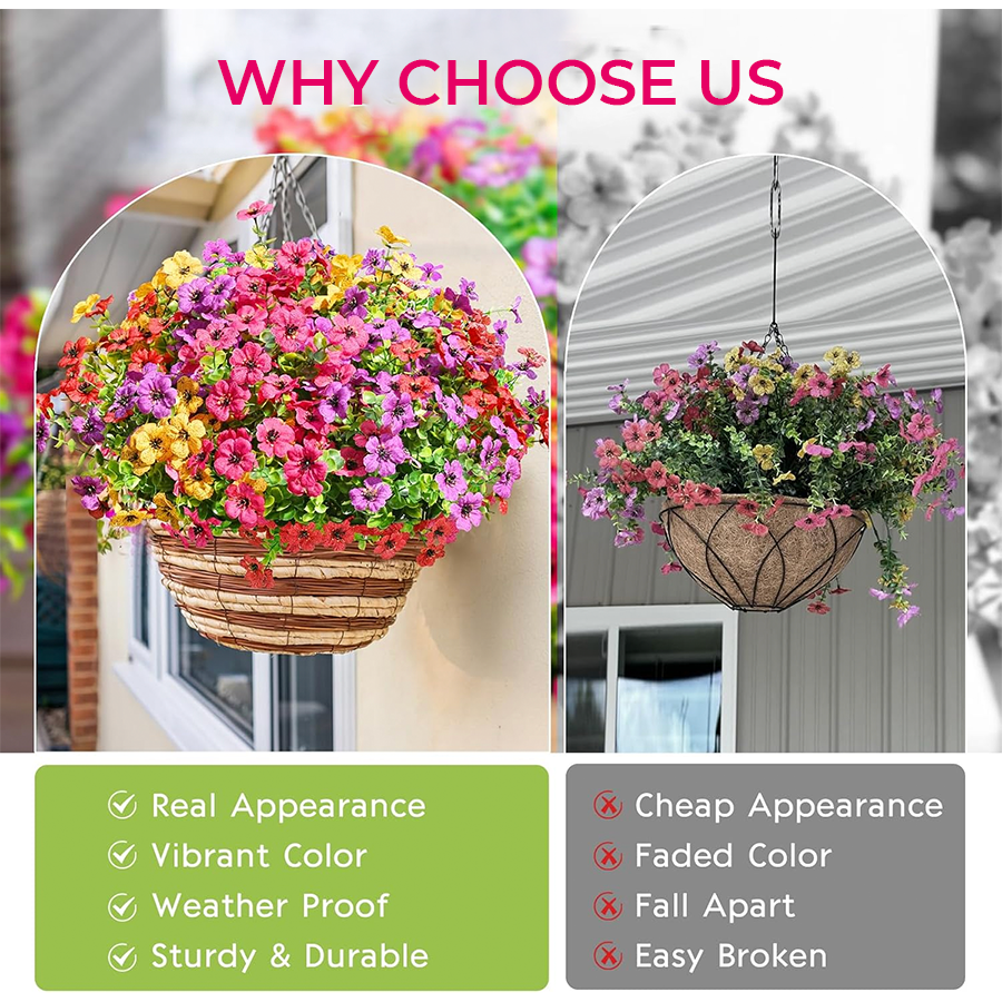Lifelike Outdoor Flowers That Won’t Fade – No Watering, No Maintenance