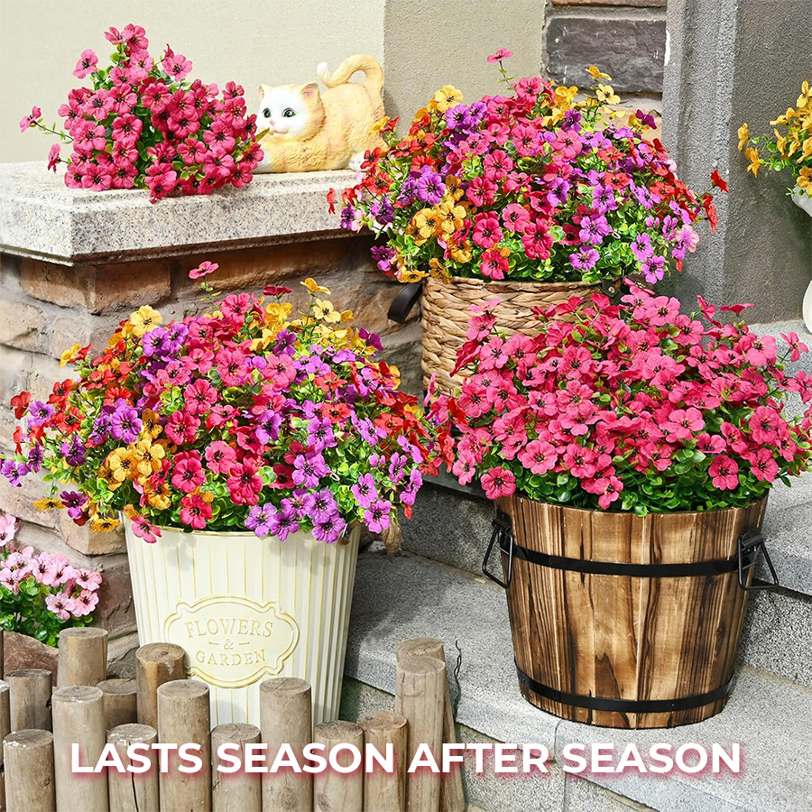 Lifelike Outdoor Flowers That Won’t Fade – No Watering, No Maintenance
