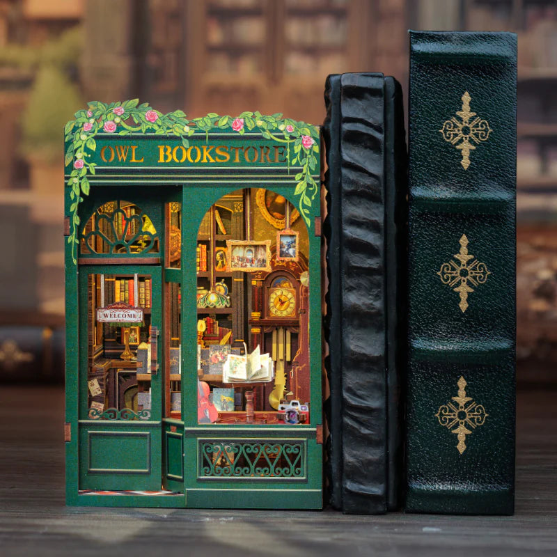 Mini Owl Bookstore-DIY 3D Book Nook Model Kit