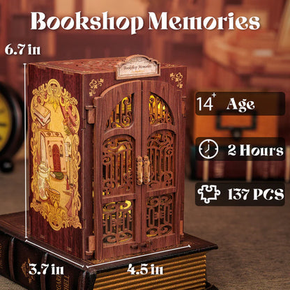 Bookshop Memories-DIY 3D Book Nook Model Kit
