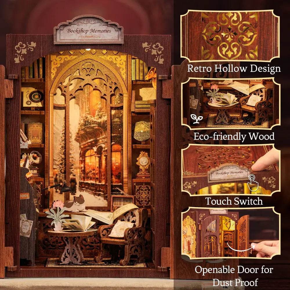 Bookshop Memories-DIY 3D Book Nook Model Kit