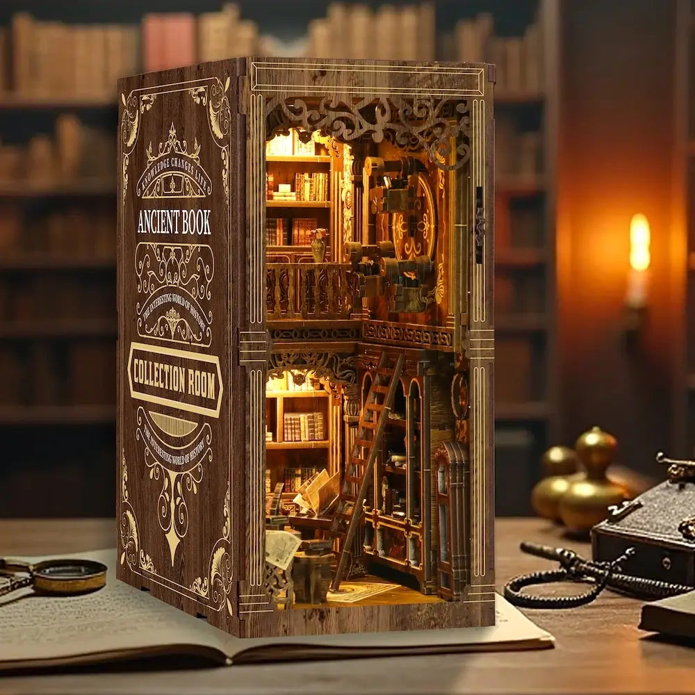 Ancient Library-DIY 3D Book Nook Model Kit