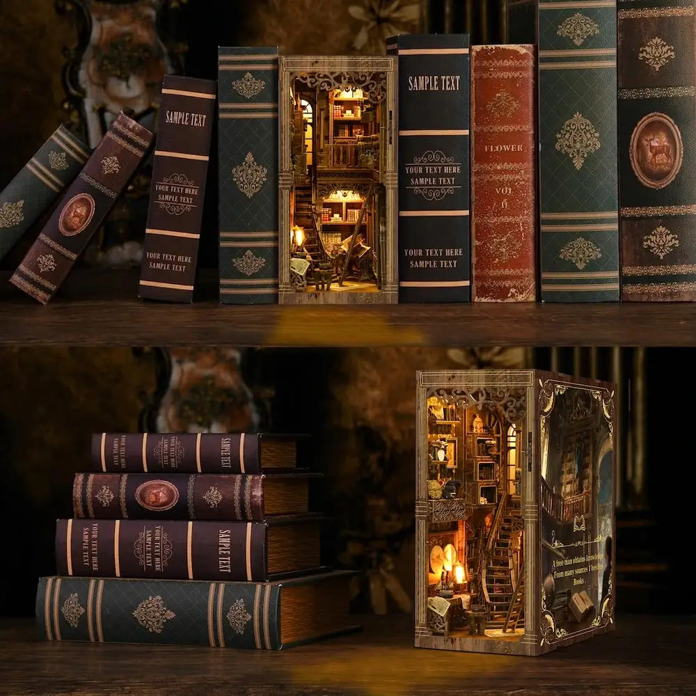 Ancient Library-DIY 3D Book Nook Model Kit