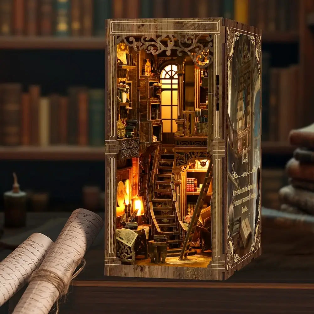 Ancient Library-DIY 3D Book Nook Model Kit