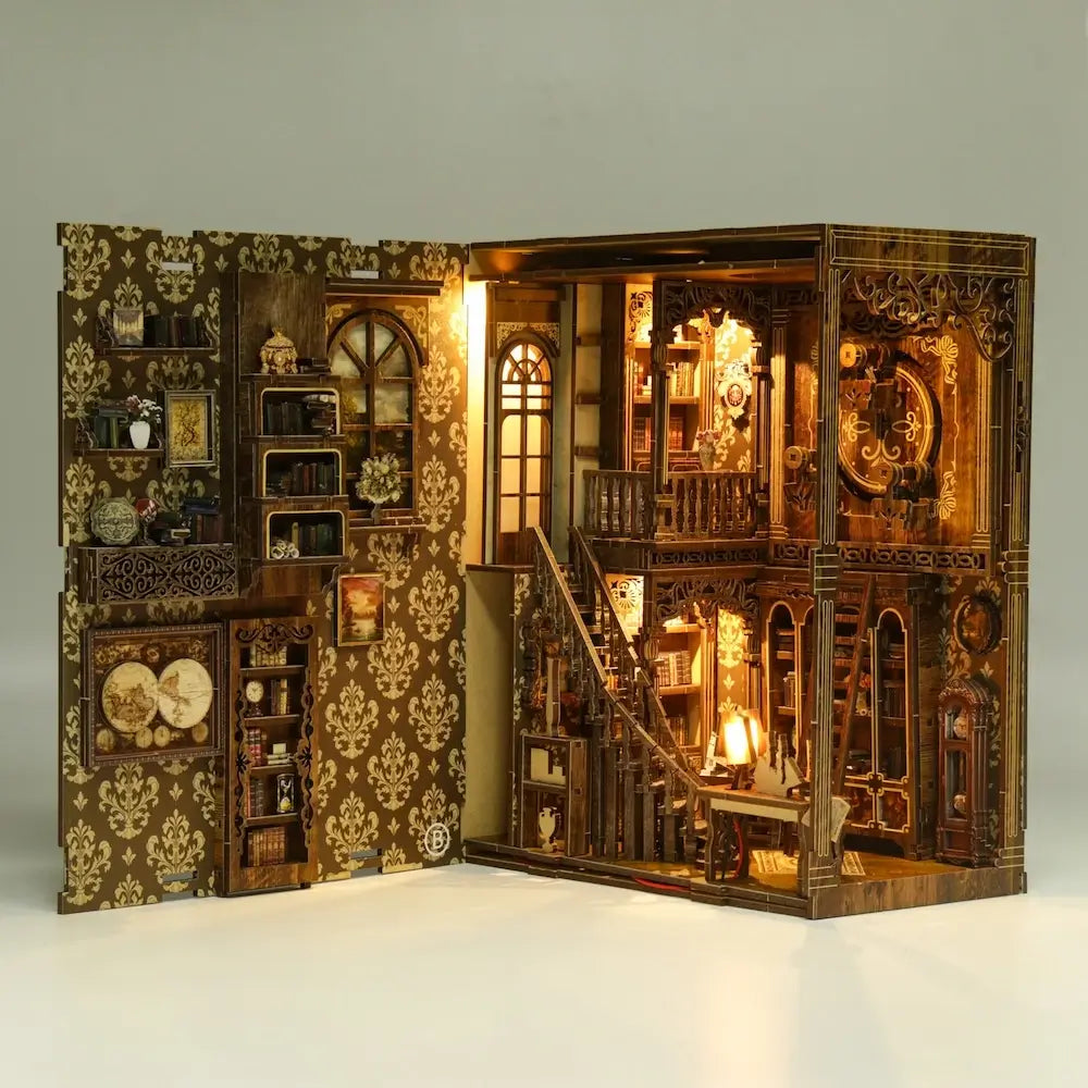 Ancient Library-DIY 3D Book Nook Model Kit