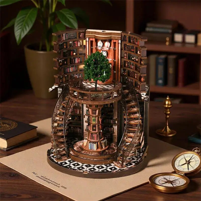 Wisdom Library-DIY 3D Book Nook Model Kit