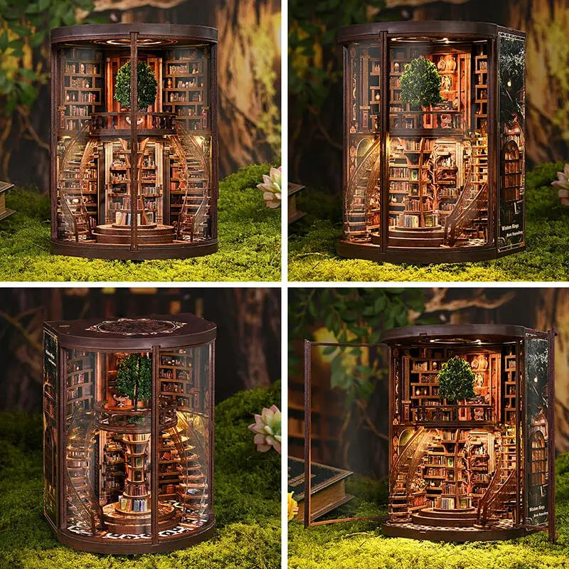 Wisdom Library-DIY 3D Book Nook Model Kit