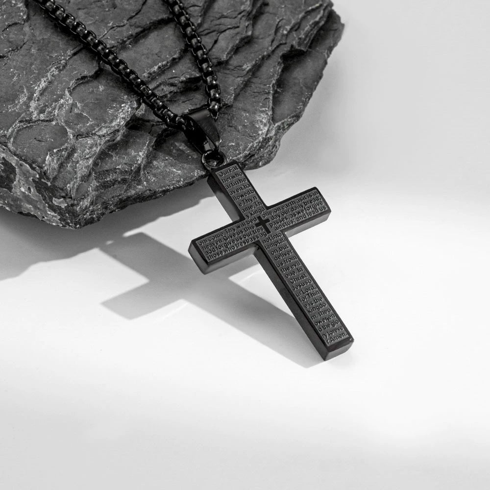 Bible Verse Cross Necklace