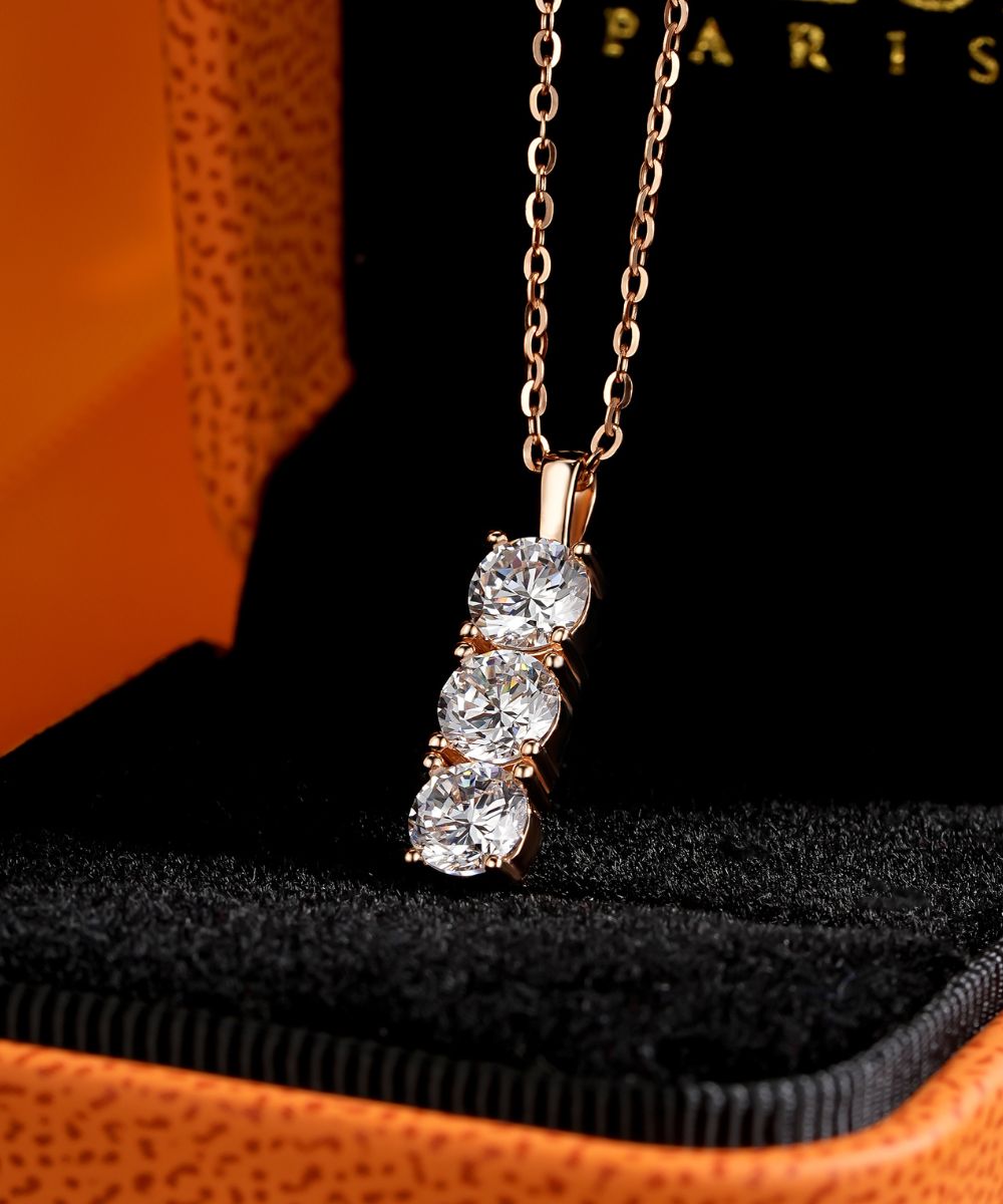 Eternal Three-Stone Necklace
