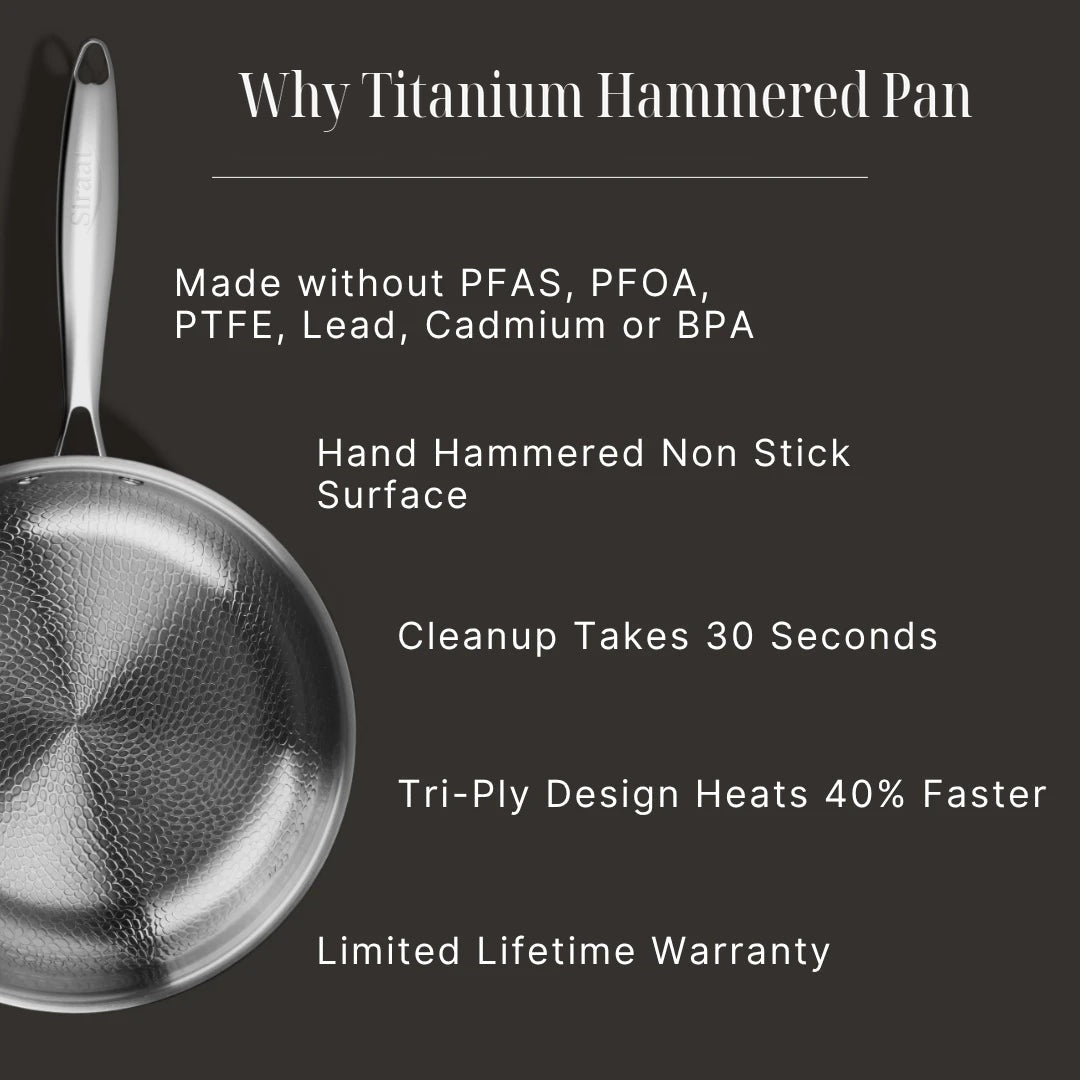 Titanium Hammered Pan