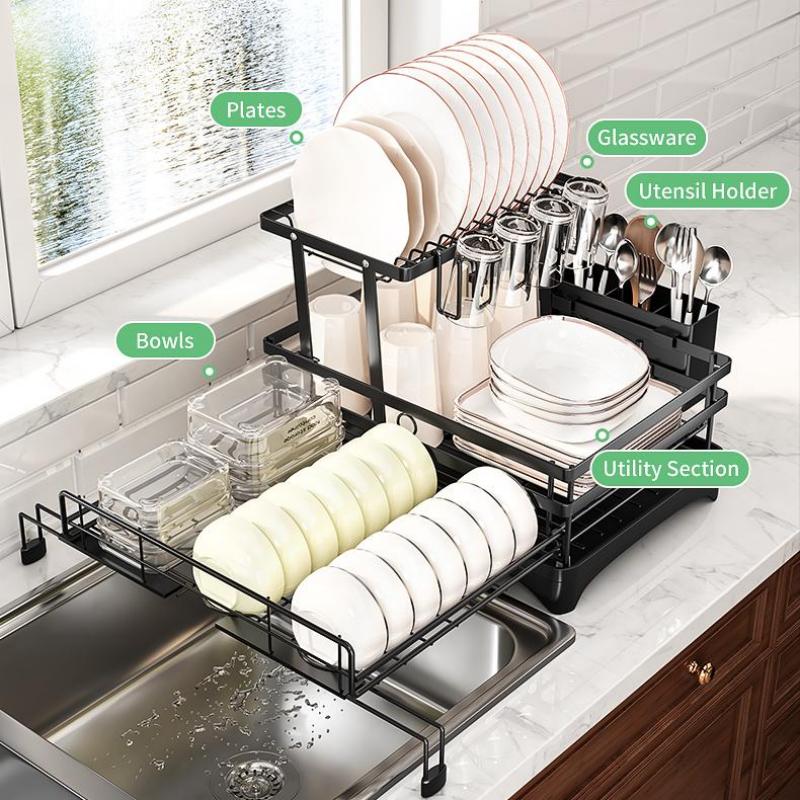 Foldable Over Sink Dish Drying Rack