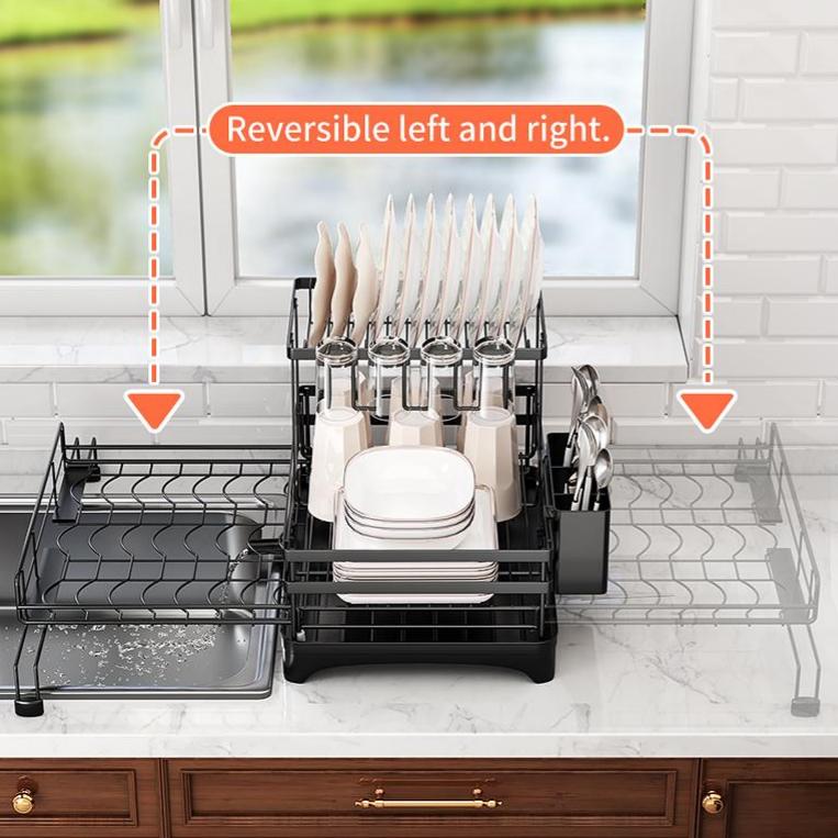 Foldable Over Sink Dish Drying Rack