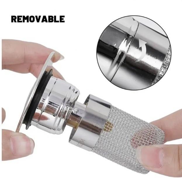 Universal 2-in-1 Bathroom/Kitchen Sink Stopper