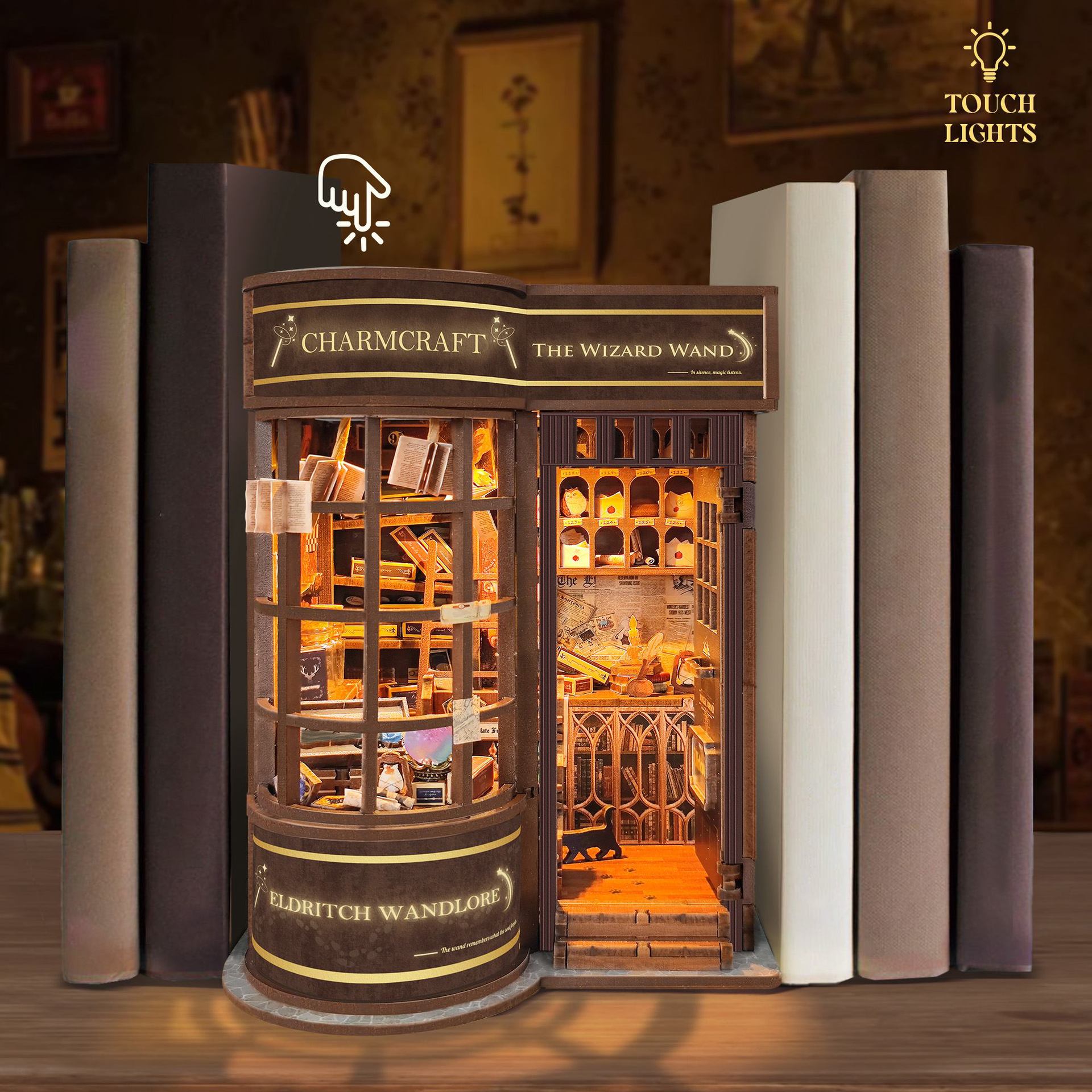 Magic Wand Store-DIY 3D Book Nook Model Kit