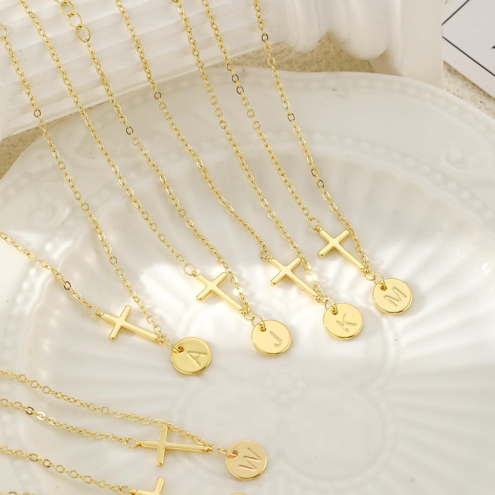 Cross Initial Bracelet