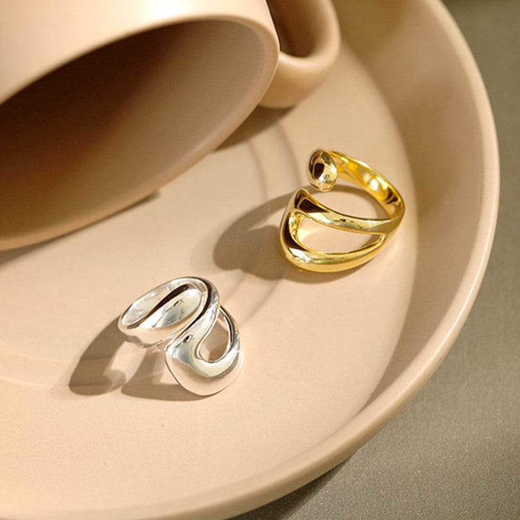 Teardrop Hollow Ring