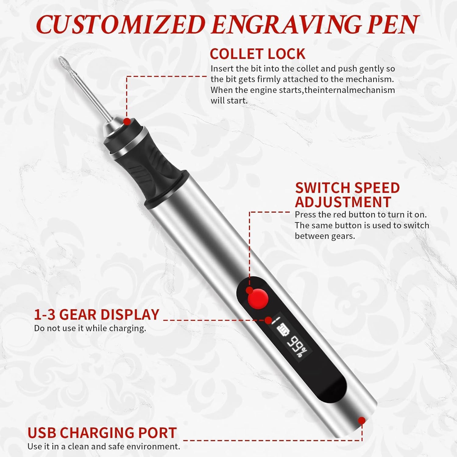 Wellness Engraving Pen | For Focus, Calm & Creative Therapy