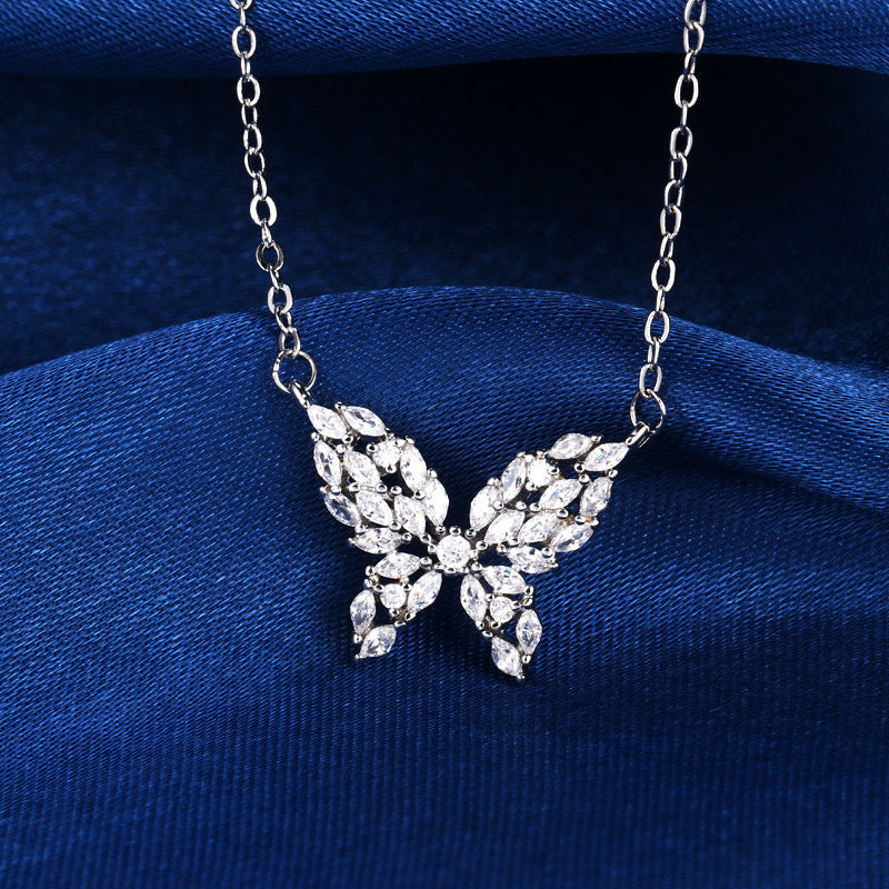 Sparkling Butterfly Necklace