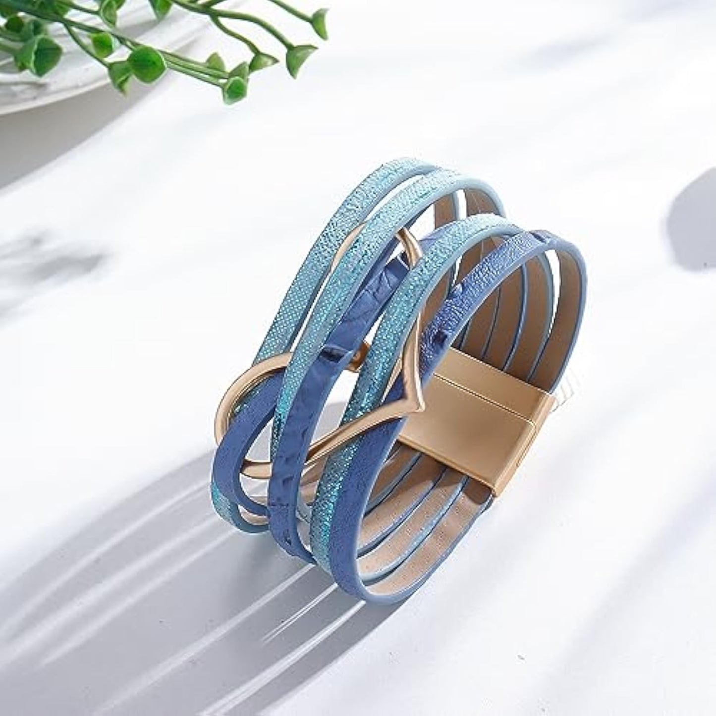 Boho Leather Wrap Bracelet